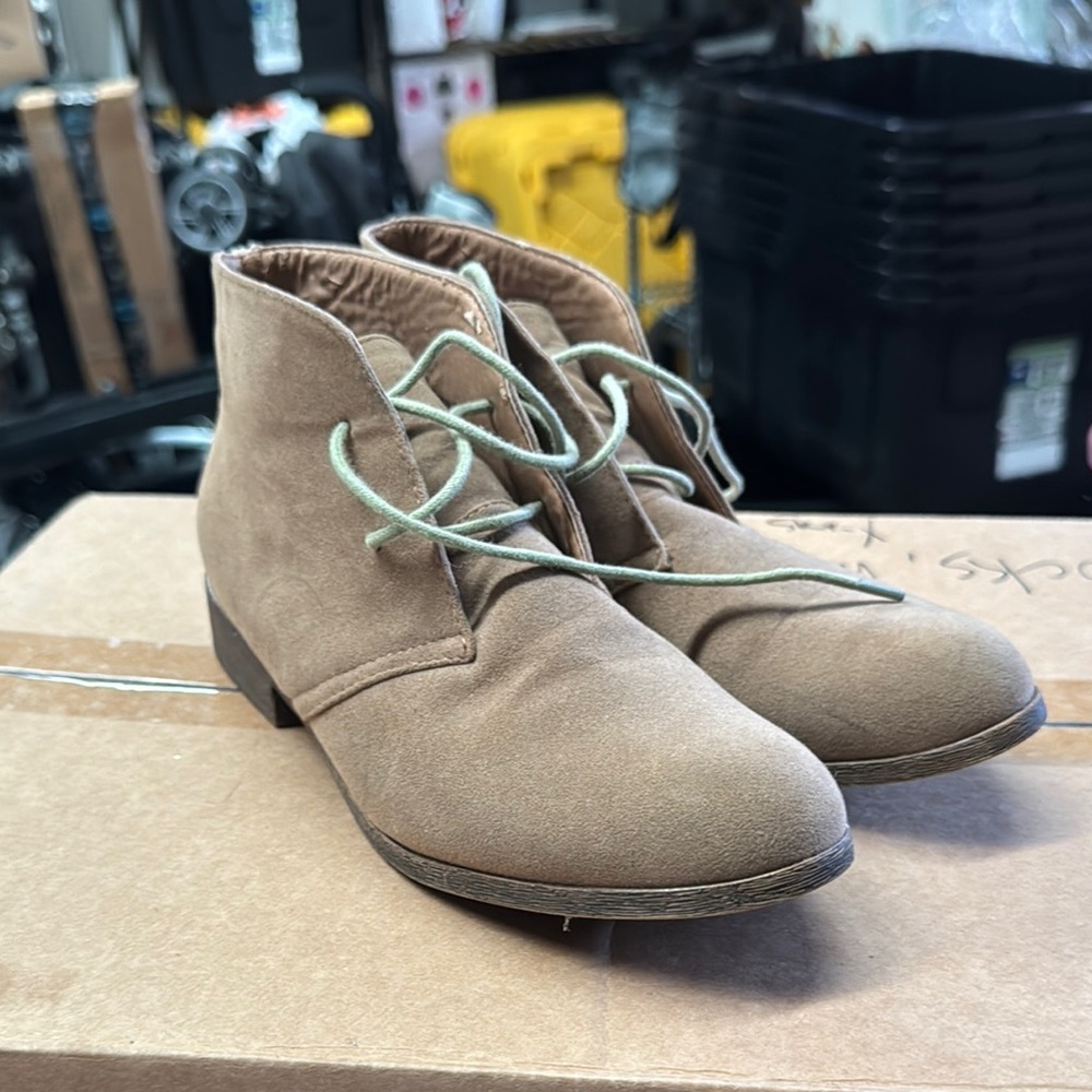 Madden Girl Tan Ankle Boots
